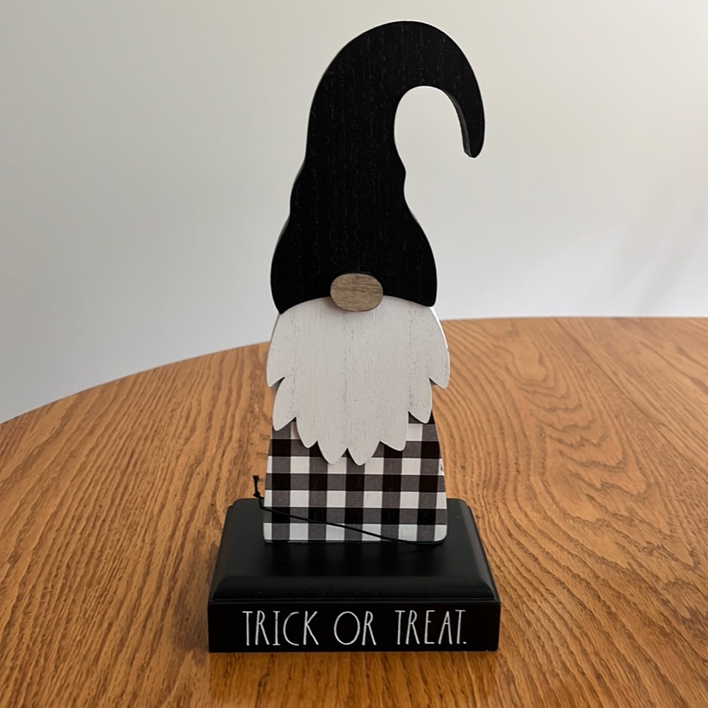 Rae Dunn Trick or Treat Wood Gnome
